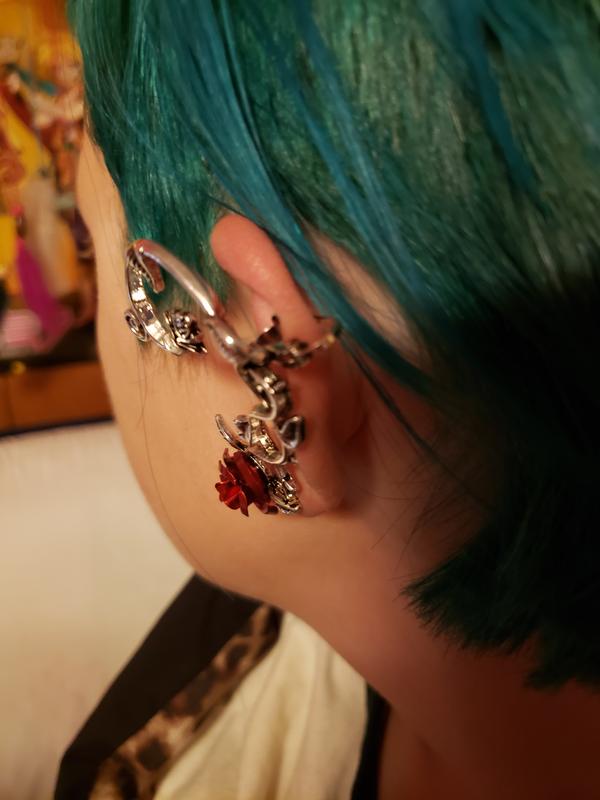 アクセサリー Scat Rose\" hoop pierce earcuff Rose_earring_p_SILVER04_1600x.