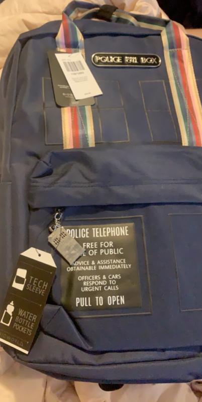 Doctor Who Thirteenth Doctor TARDIS Double Handle Backpack  display picture 2