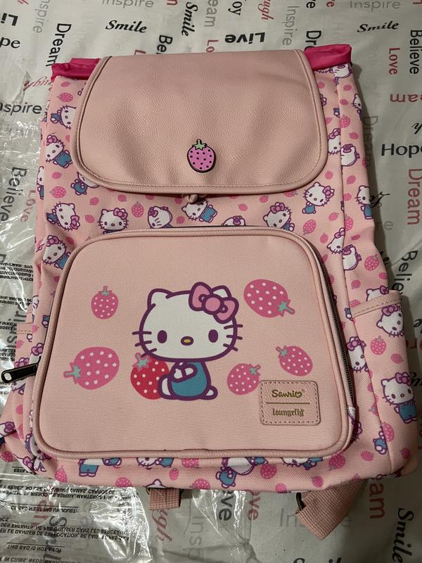 Loungefly Hello Kitty Strawberry Slouch Backpack | Hot Topic