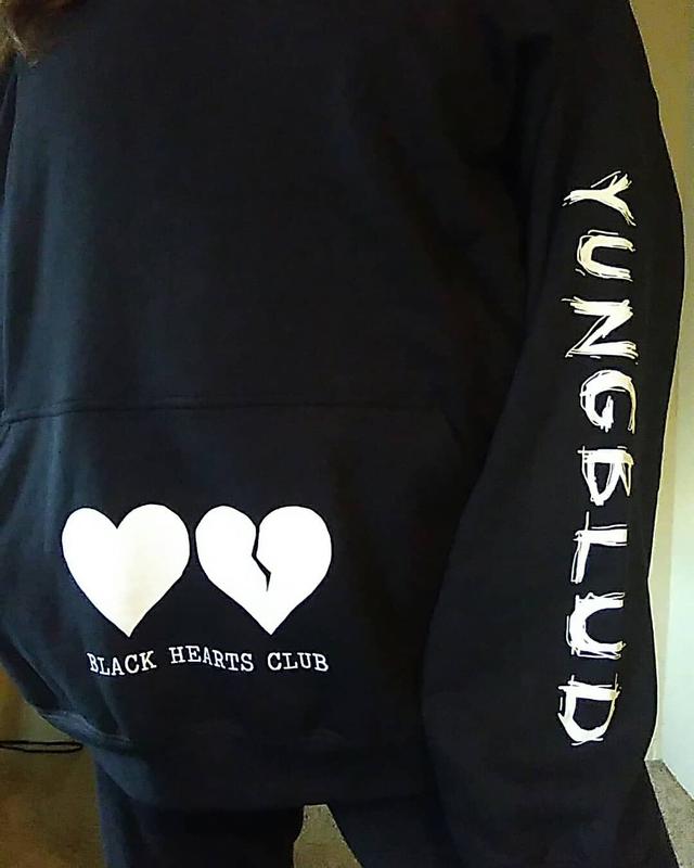 Black hearts club hoodie online