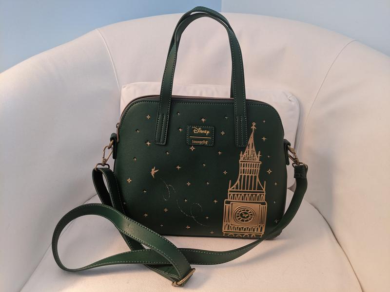 Loungefly Disney Peter Pan Big Ben Green Dome shops Satchel Bag