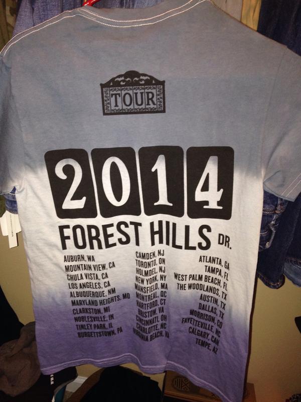 J. Cole Forest Hills Drive Dip Dye T-Shirt | Hot Topic