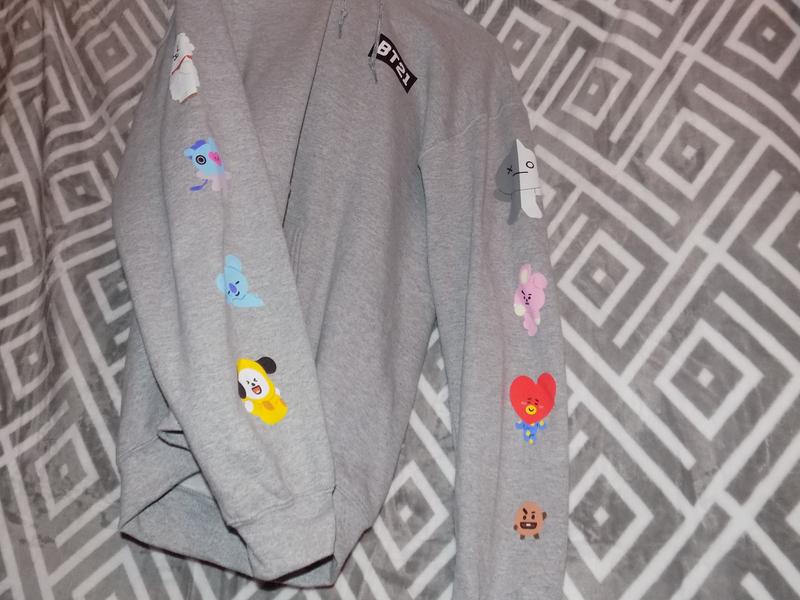 Hot topic sales bt21 hoodie