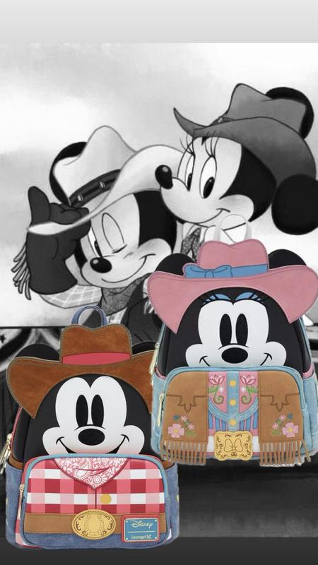 Loungefly Disney Minnie Mouse Cowgirl Mini Backpack | Hot Topic display picture 1