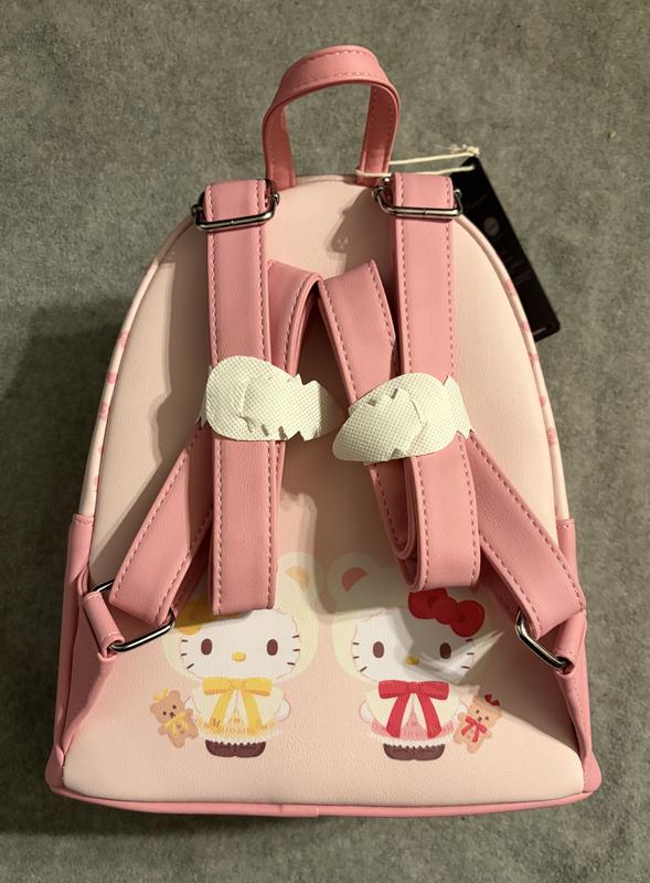 Loungefly Hello Kitty & Mimmy White Teddy Bear Mini Backpack Loungefly Hello Kitty & Mimmy White Teddy Bear Mini Backpack  main image 3