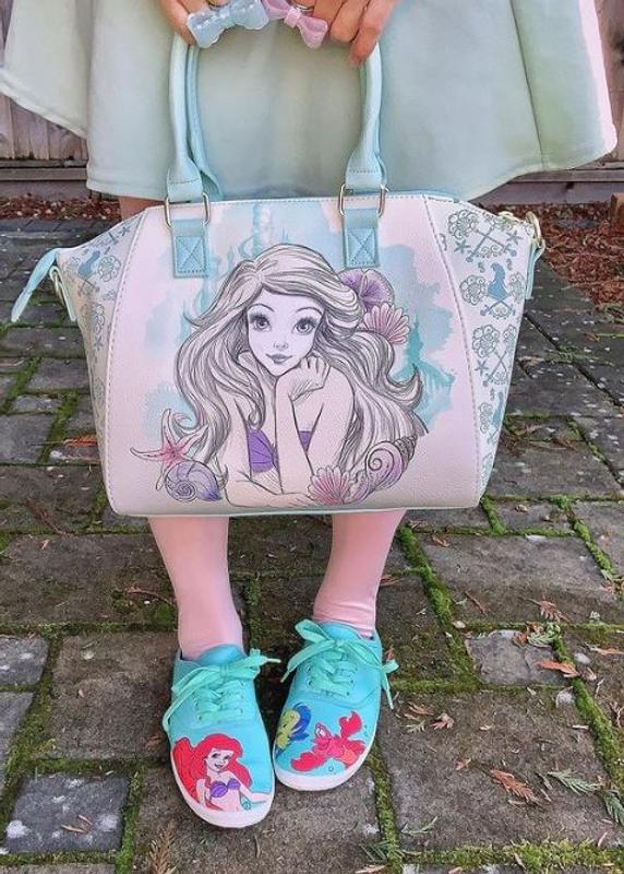 Watercolor outlet Ariel Loudgefly satchel