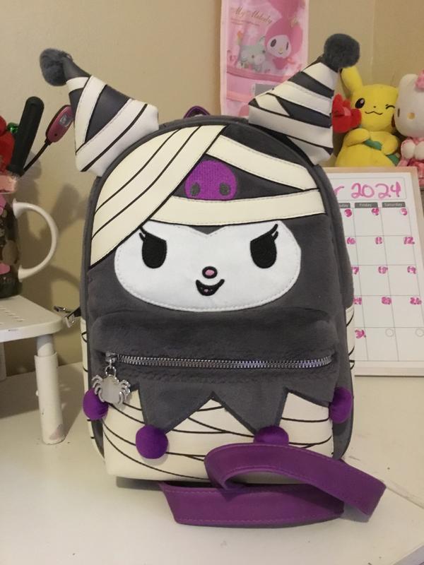 Kuromi Mummy Figural Mini Backpack | Hot Topic display picture 2