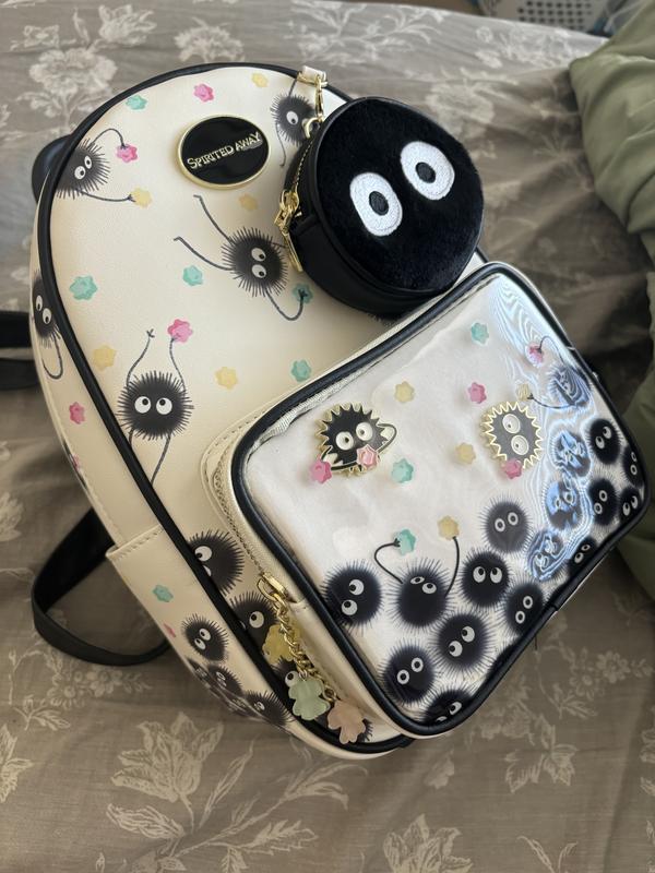 Hot Topic Studio Ghibli Spirited Away Soot Sprite Mini Backpack. ITEM IS USED Studio Ghibli Spirited Away Soot Sprites Clear Mini Backpack  main image 3