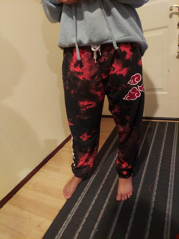 Naruto Shippuden Akatsuki Tie-Dye Sweatpants Hot Topic