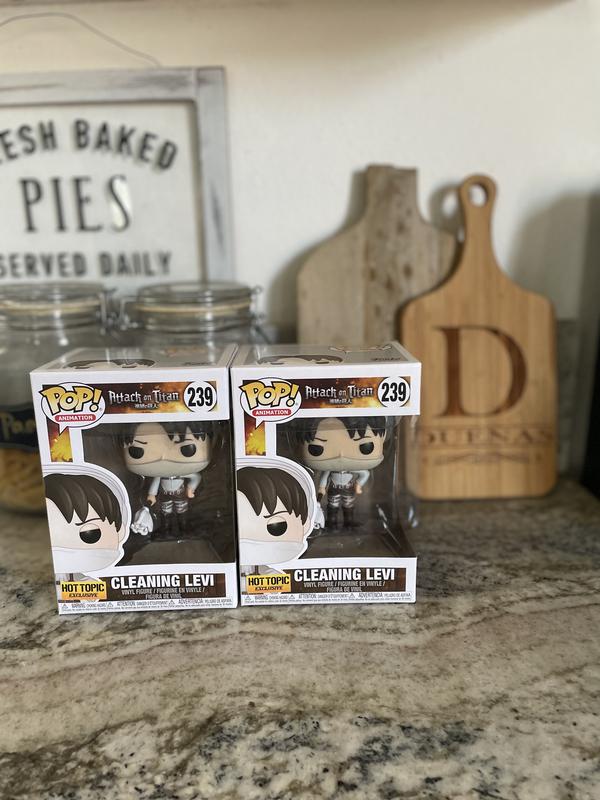 Funko Attack On Titan Pop! Animation Cleaning Levi Vinyl Figure Hot Topic  Exclusive