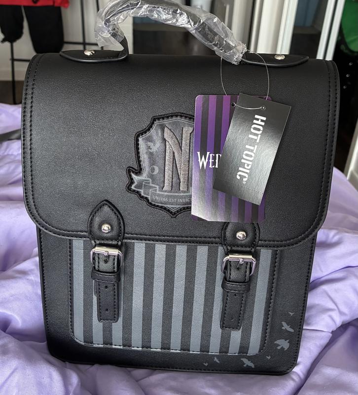 Wednesday Nevermore Academy Mini Backpack | Hot Topic display picture 1