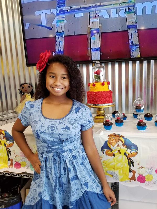 Disney Beauty And The Beast Ruffle Dress Hot Topic