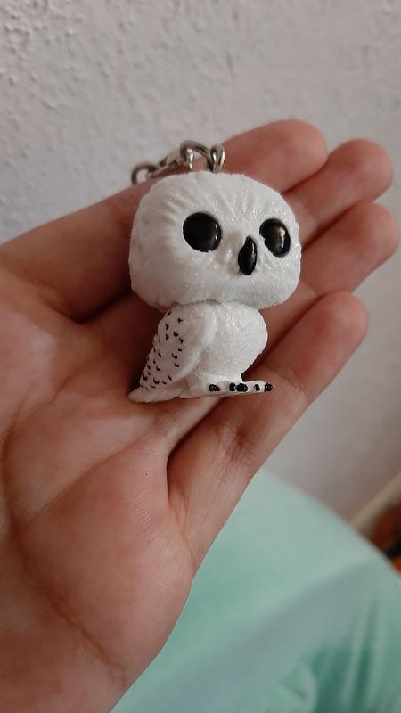 Harry Potter: Hedwig Diamond Glitter Funko Pocket Pop! Keychain