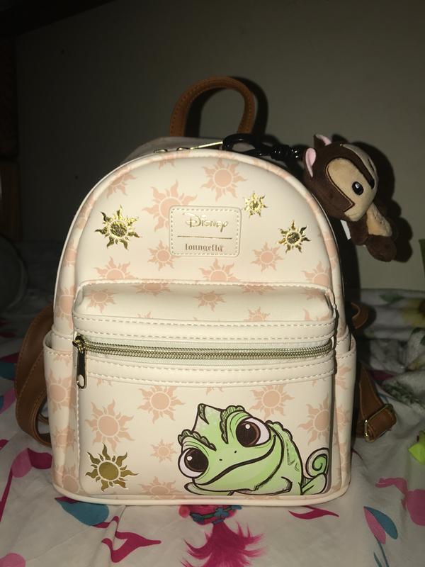 Loungefly Disney Tangled Rapunzel Pascal Sun Mini Backpack Bag Chameleon  Vegan