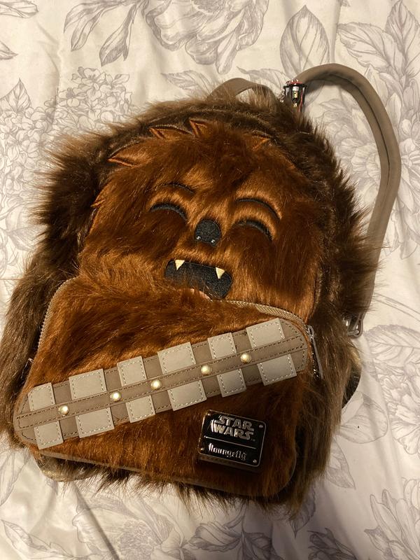 Purchases Furry Star wars loungefly chewbacca Mini Backpack