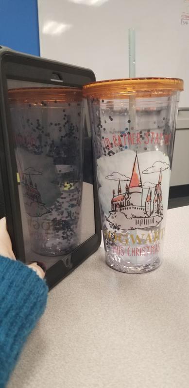 Hot Topic Harry Potter Hogwarts Floral Acrylic Travel Cup