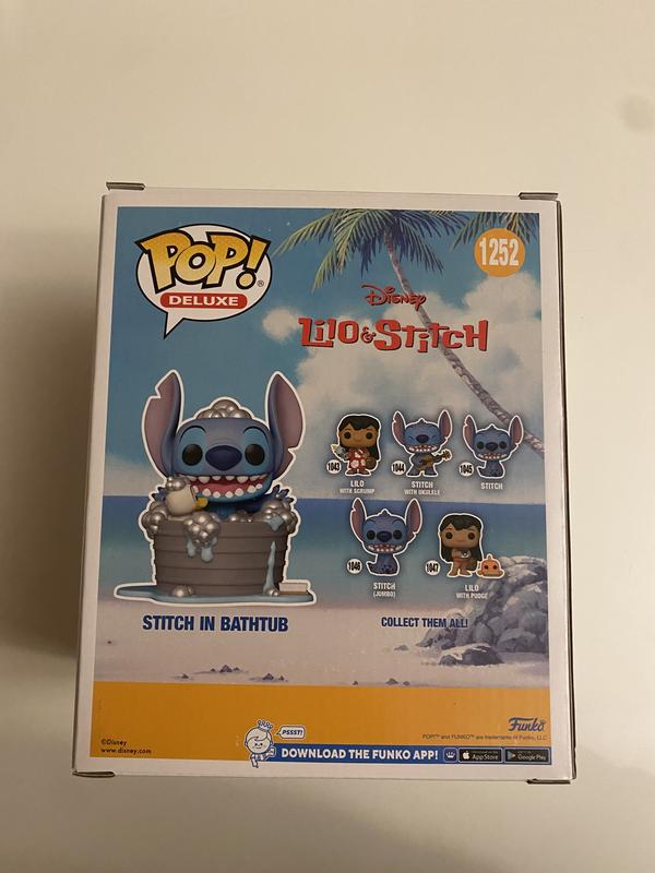 Funko Disney Pop! Deluxe Vinyl Stitch in Bathtub Figure 9cm