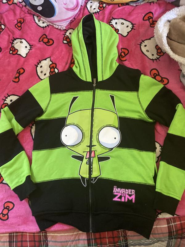 Invader Zim Stripe Reversible Hoodie | Hot Topic