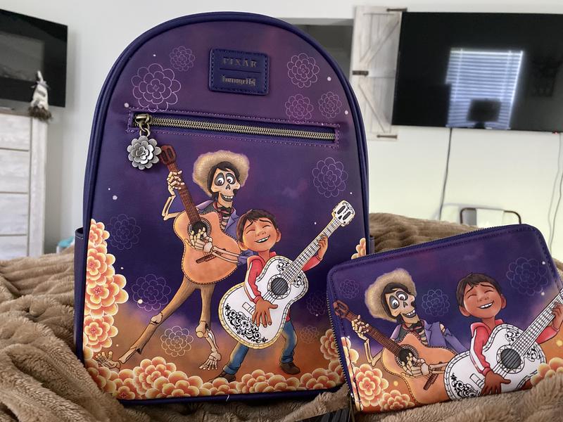 Loungefly Disney Pixar Coco Hector & Miguel Marigolds Mini Backpack Loungefly Disney Pixar Coco Hector & Miguel Marigolds Mini  main image 3
