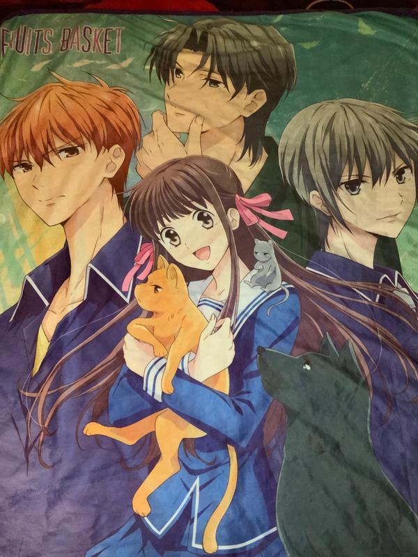 Fruits Basket Group Plush Throw Blanket Hot Topic