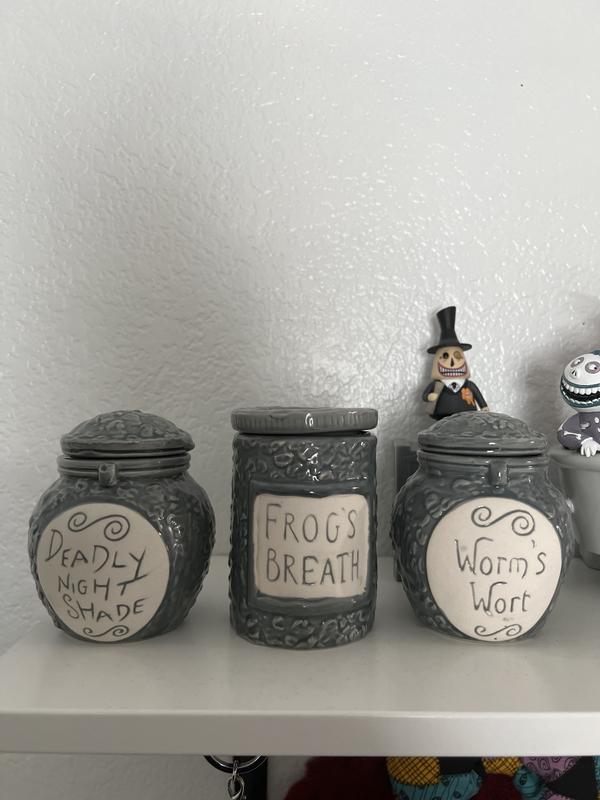 Nightmare before Christmas 3 piece buying Trinket set Jars and Large Ceramic Cookie Jar