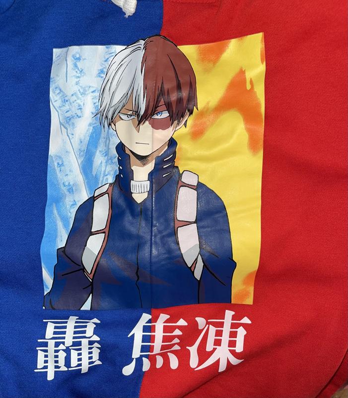 My Hero Academia Shoto Todoroki Split Hoodie Hot Topic