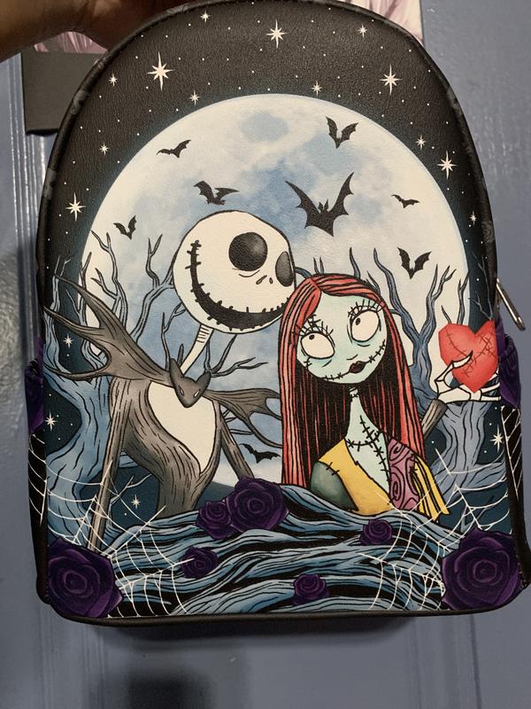 Loungefly The Nightmare Before Christmas Jack & Sally Moon Mini Backpack |  Hot Topic