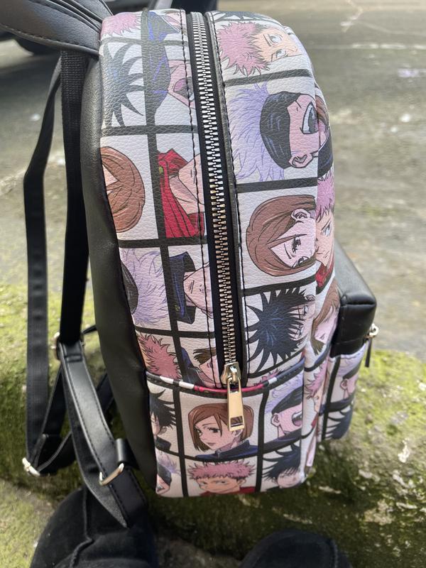 Hot Topic, Bags, Hot Topic Jujutsu Kaisen Colorful Anime Grid Mini  Backpack Purse