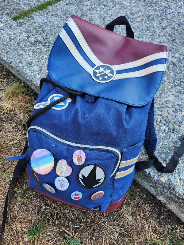 Marvel The Marvels Icons Slouch Backpack NWT Hot Topic | Bags | Marvel The Marvels Icons Slouch Backpack  main image 3