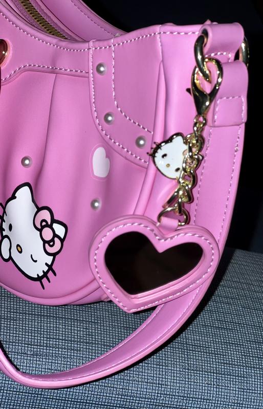 Her Universe Hello Kitty Pink Heart Baguette Bag