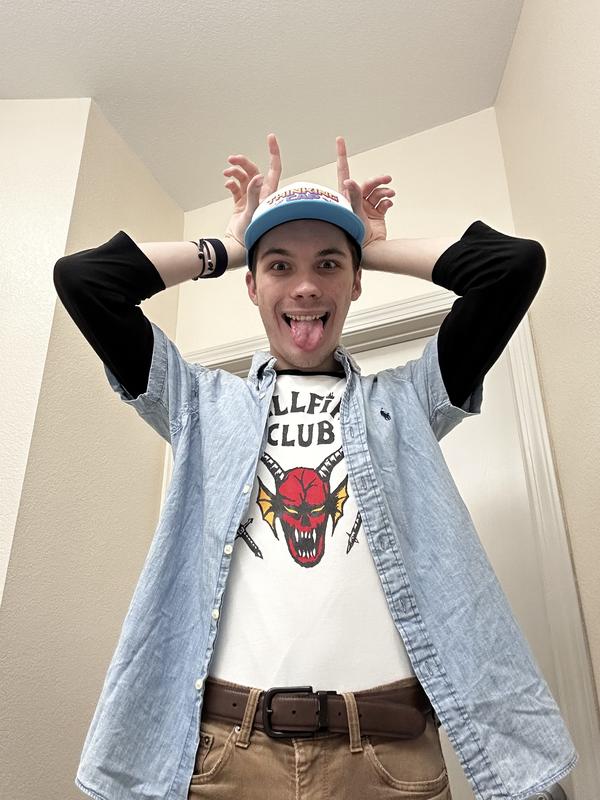 Stranger Things Dustin Thinking Cap Cosplay Trucker Hat Hot Topic