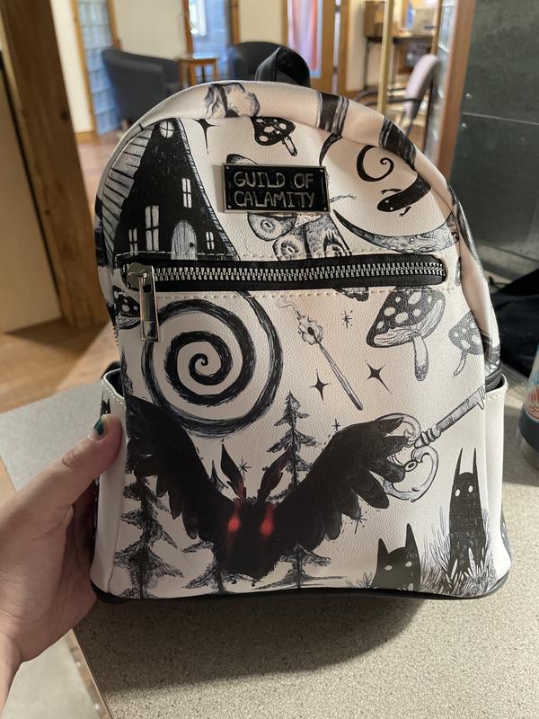 Forest Creatures Mini Backpack Guild Of Calamity Cat Spooky Bag Mothman Forest Guild Of Calamity Mothman Mini Backpack | Hot Topic main image 3
