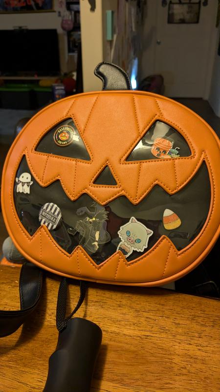 Pumpkin Figural Pin Collector Backpack Hot Topic