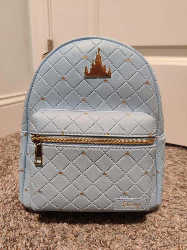 Loungefly disney castle blue 2025 mini backpack