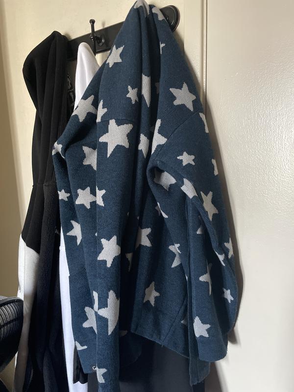 Coraline Blue & Silver Stars Girls Cardigan good (Large)