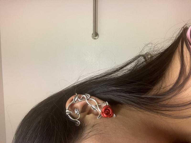 アクセサリー Scat Rose\" hoop pierce earcuff Rose