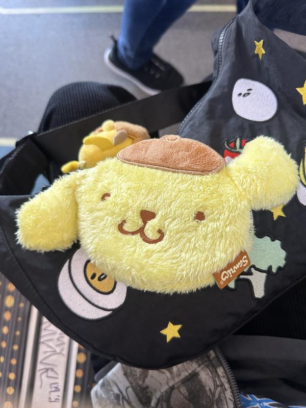 Loungefly Pompompurin Fuzzy Coin Purse | Hot Topic