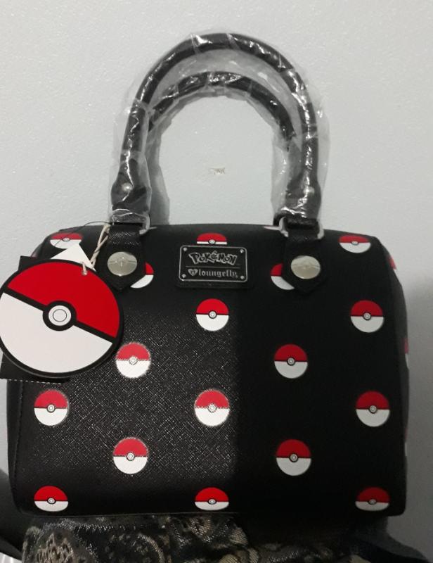 Loungefly Pokemon Poke Ball Barrel Bag | Hot Topic display picture 2