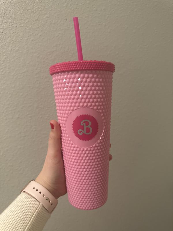 Barbie Pink Pyramid Acrylic Travel Cup | Hot Topic