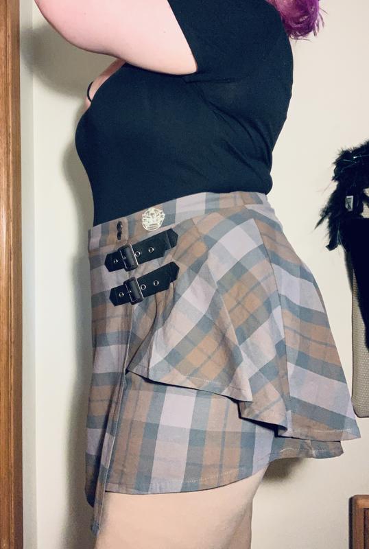 Outlander Tartan Buckle Skirt Hot Topic