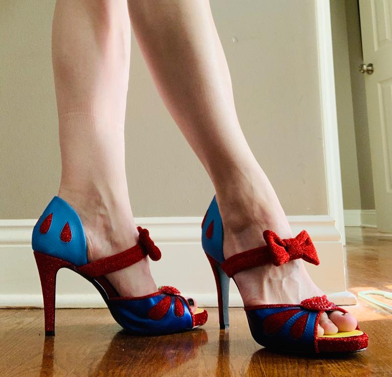 snow white high heels