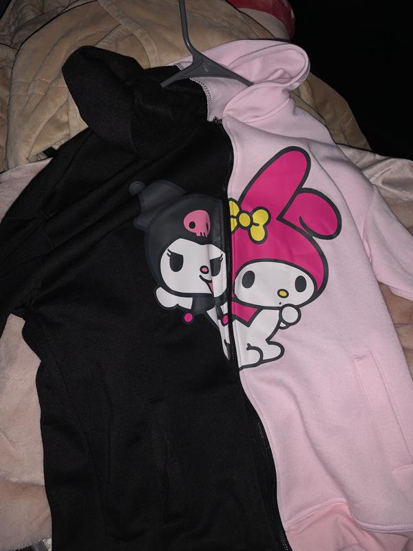 My Melody u0026 Kuromi Split Lace-Up Girls Hoodie | Hot Topic