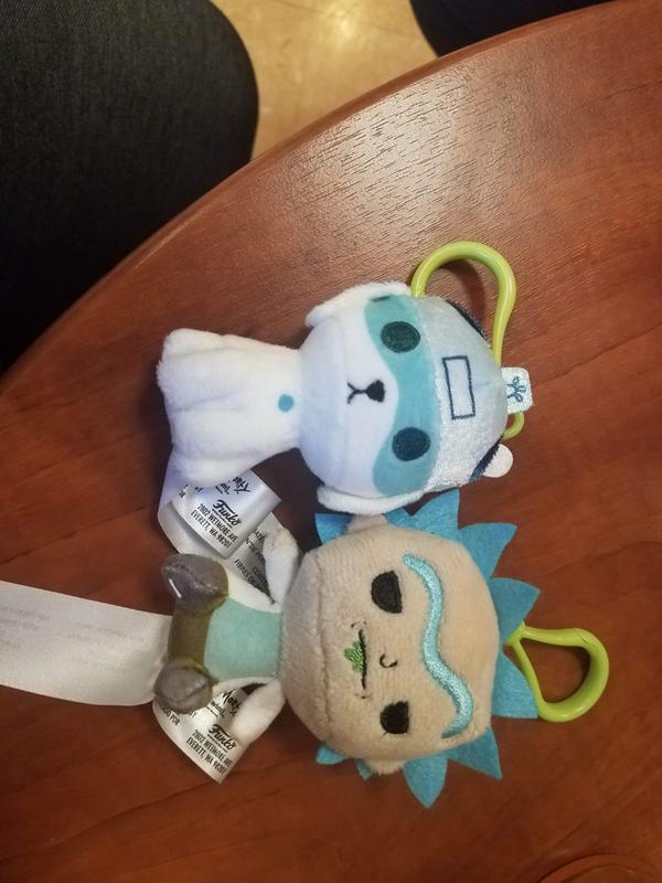 Rick and best sale morty plush keychain