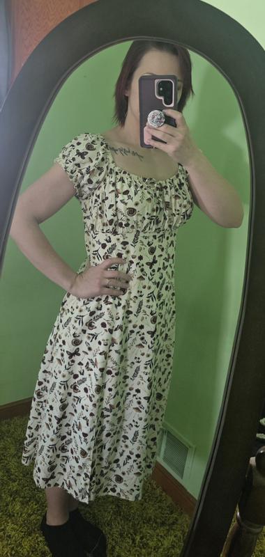 green emerald velvet dress Thorne Floral Maxi Dress