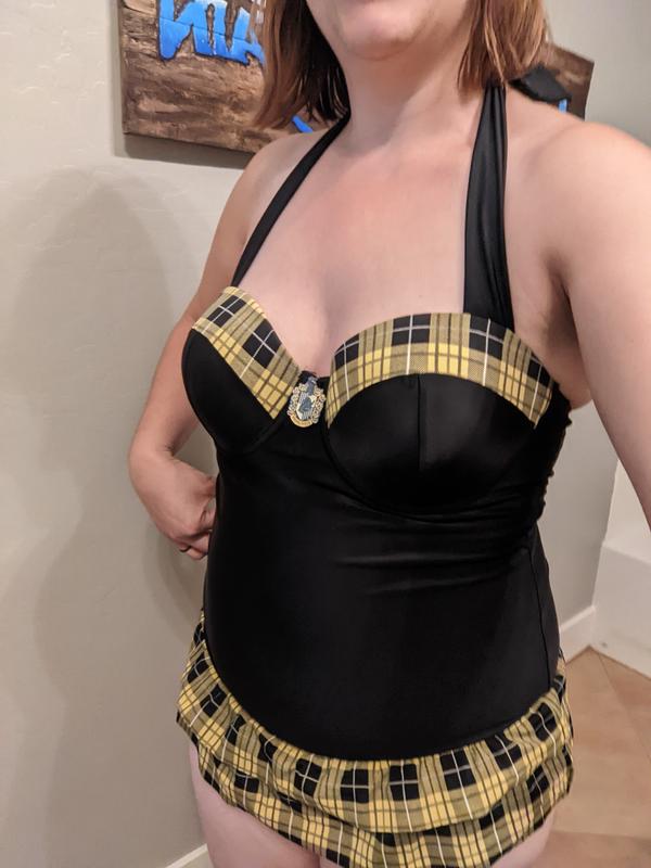 Harry Potter Hufflepuff Plaid Swimsuit Hot Topic