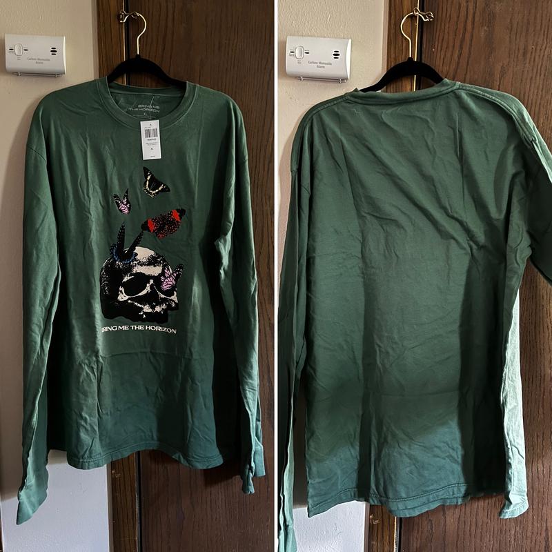 Bring Me The Horizon Butterfly Skull Girls Long-Sleeve T