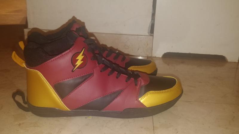 dc the flash red basketball sneakers 