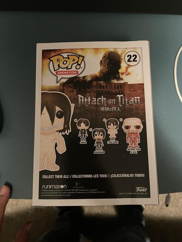 Funko Attack On Titan Pop! Animation Eren (Titan Form) Vinyl Figure Hot  Topic Exclusive