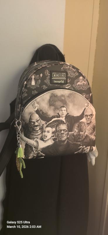 NEW Loungefly Universal Monsters Sepia Portraits Allover Print Backpack Loungefly Universal Monsters Sepia Mini Backpack | Hot Topic main image 4