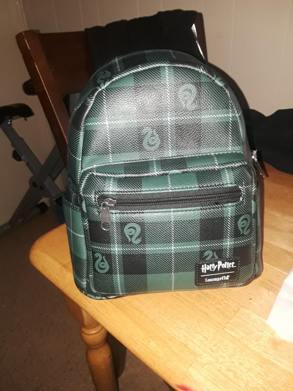 Loungefly Harry Potter Slytherin Plaid Mini Backpack